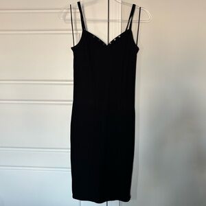 Black v neck Dress